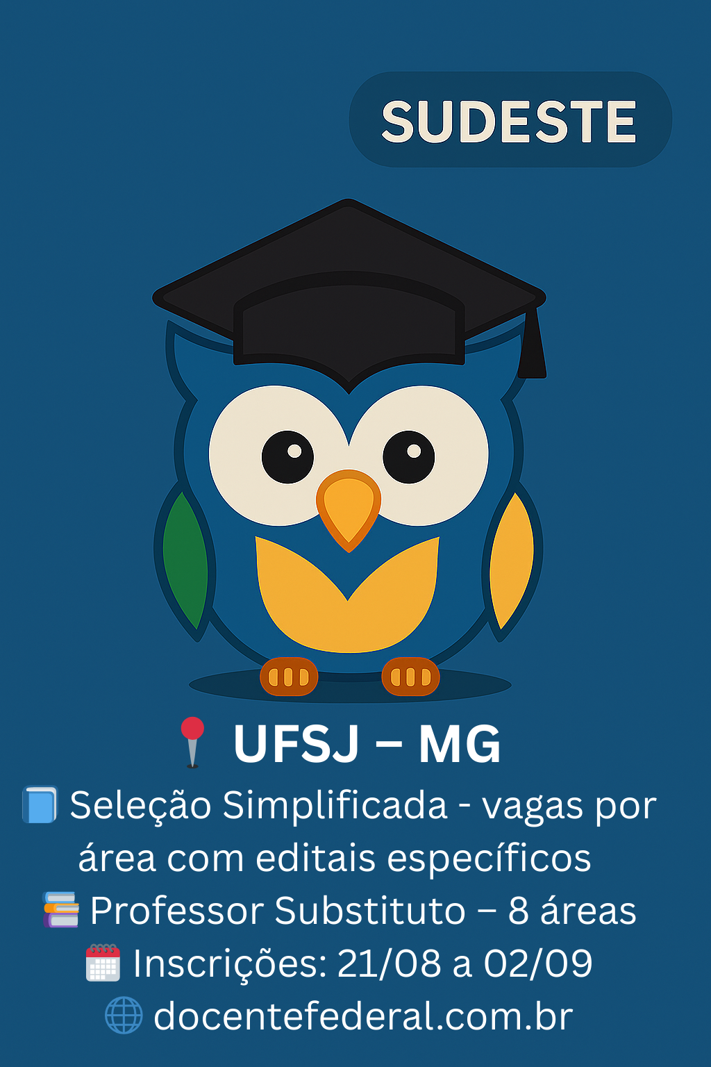 Abertura de PSS da UFSJ em 18/08/2025 com editais específicos por área