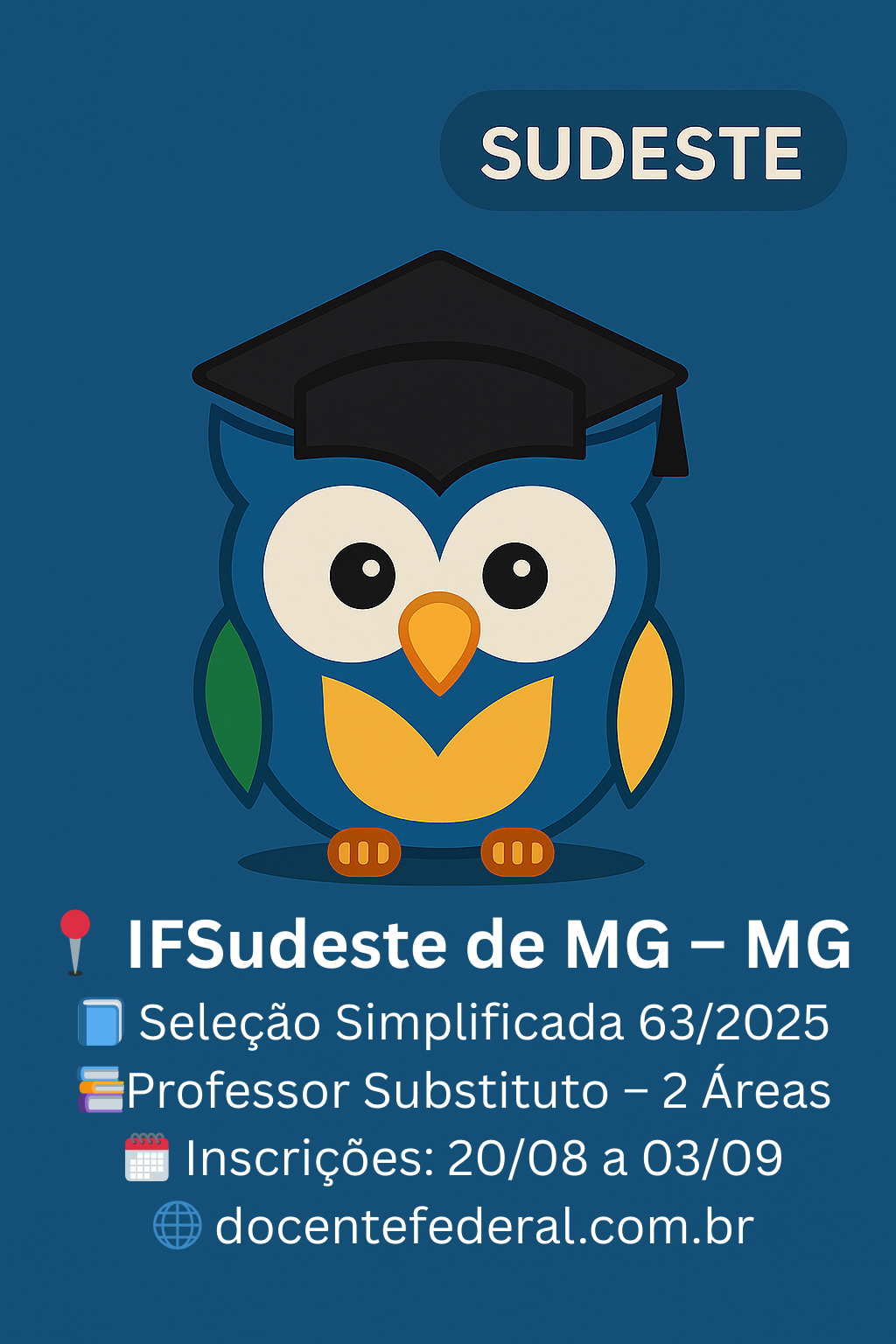 Concurso IFSudesteMG 2025 para Professor Substituto