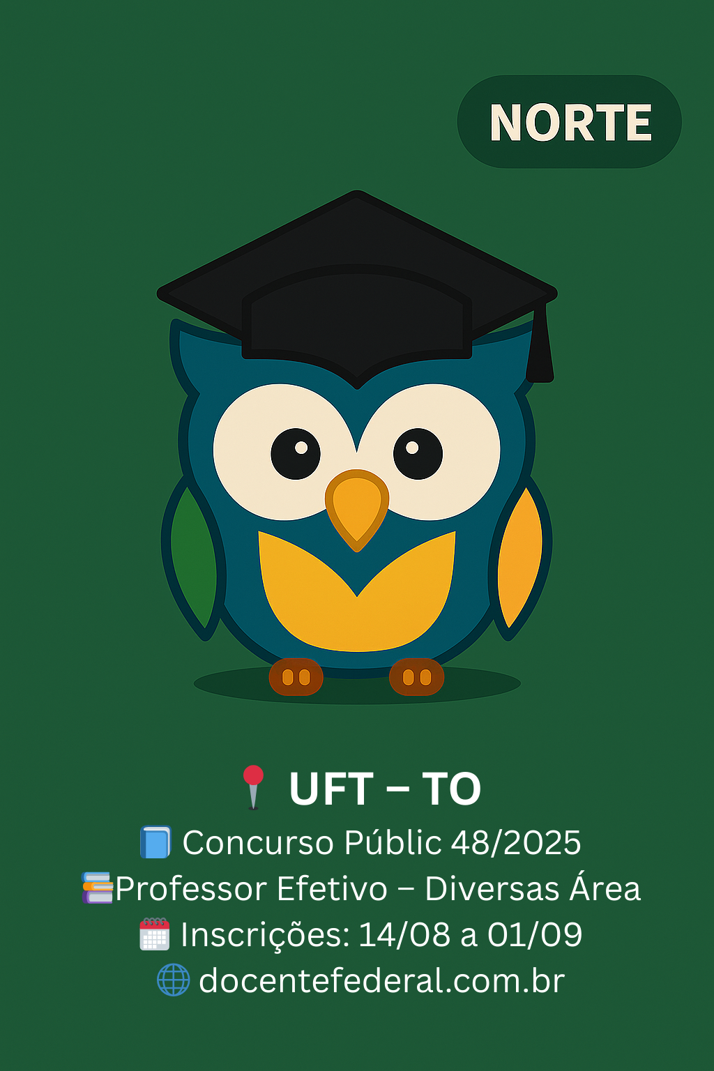 Imagem ilustrativa do concurso da UFT 2025 para Professor do Magistério Superior