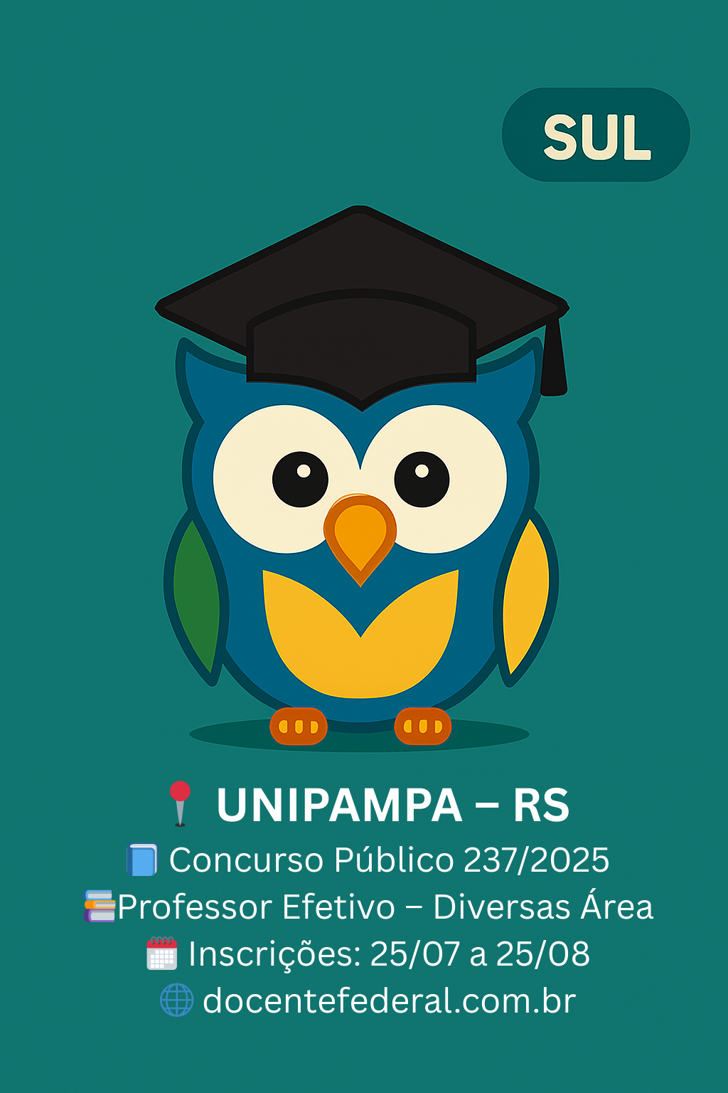 Concurso público para professor da Unipampa – 2025