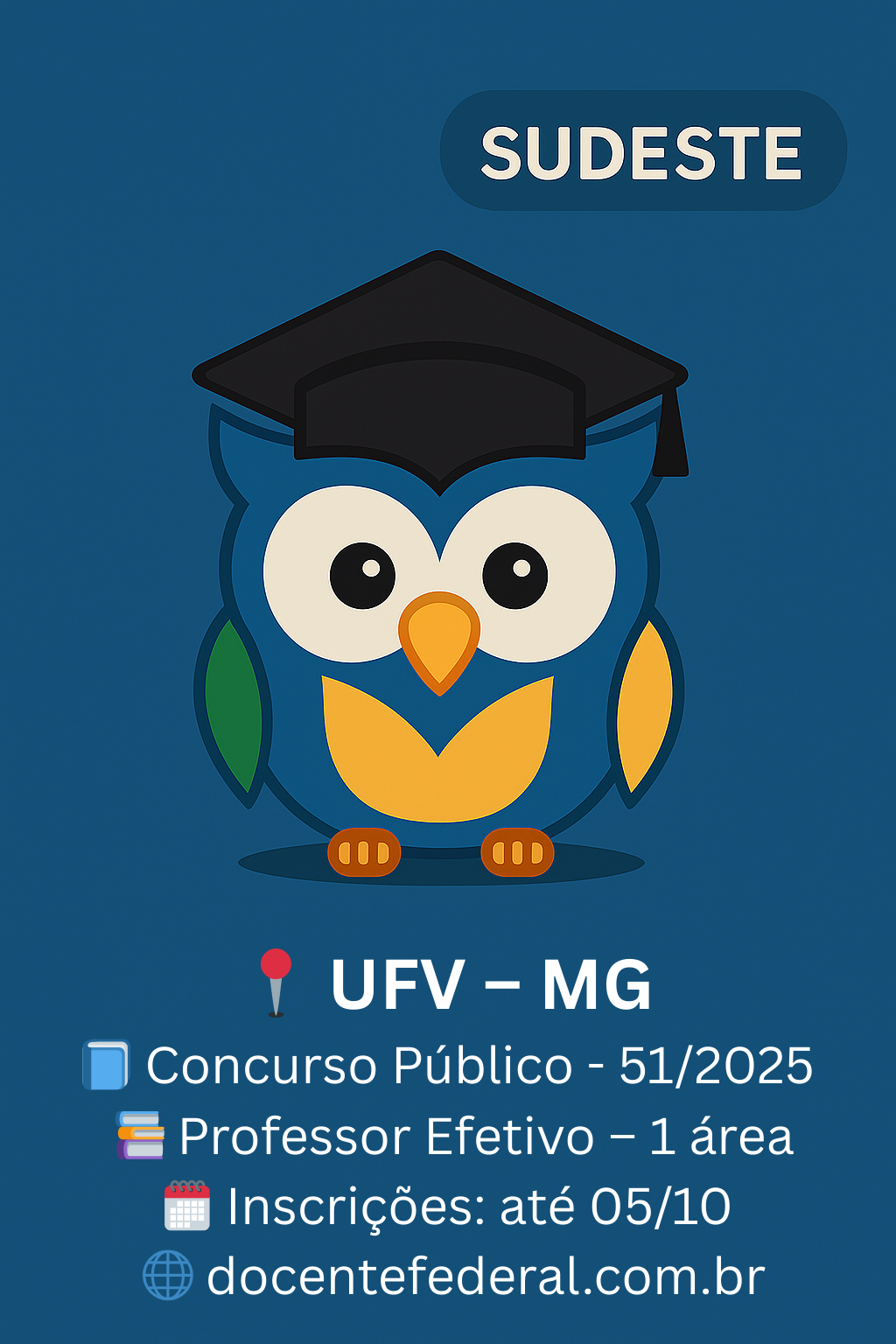 Concurso público UFV 2025 para professor efetivo – 1 vaga em Gênese dos Solos e Geomorfologia