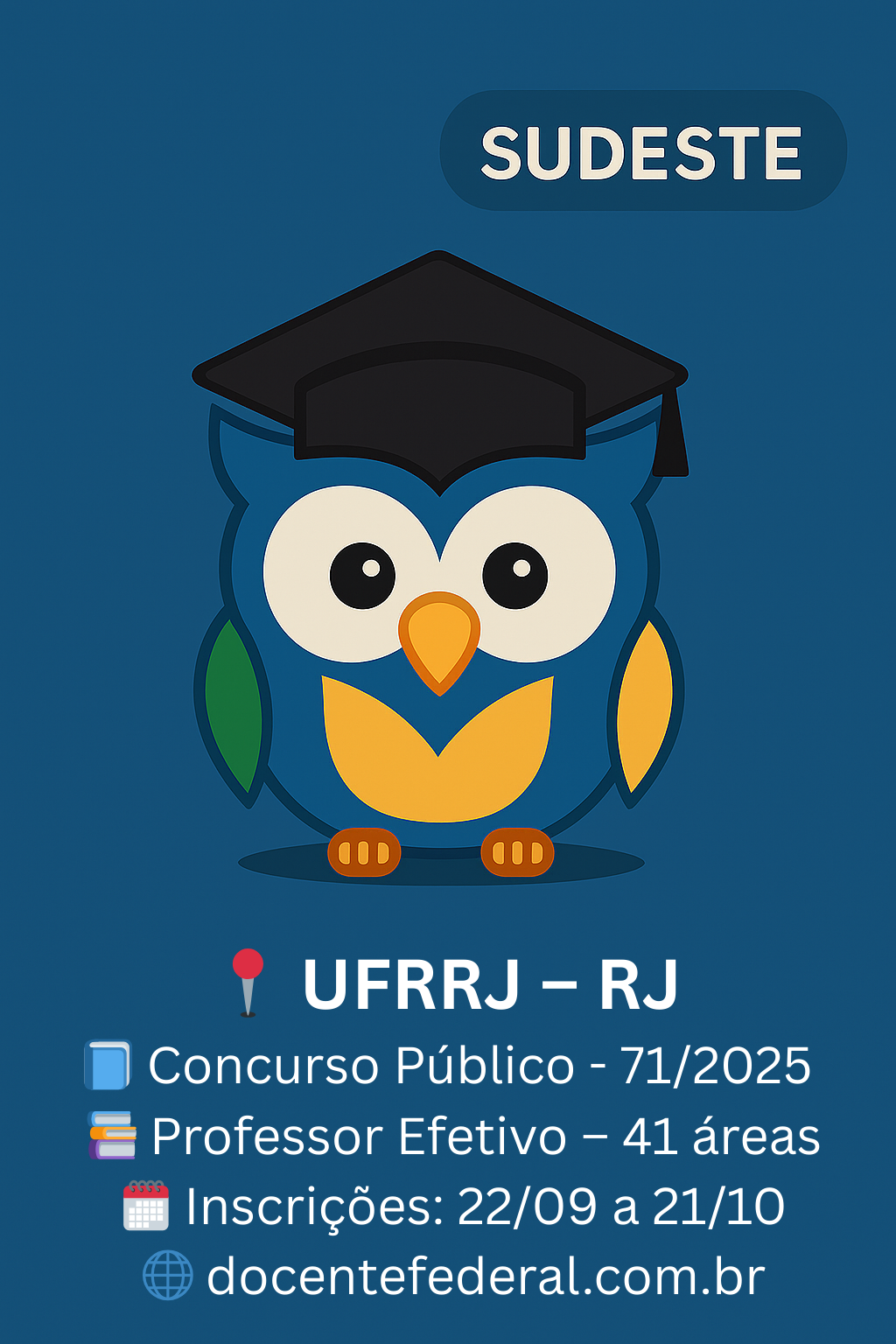 Concurso público UFRRJ 2025 para professor efetivo