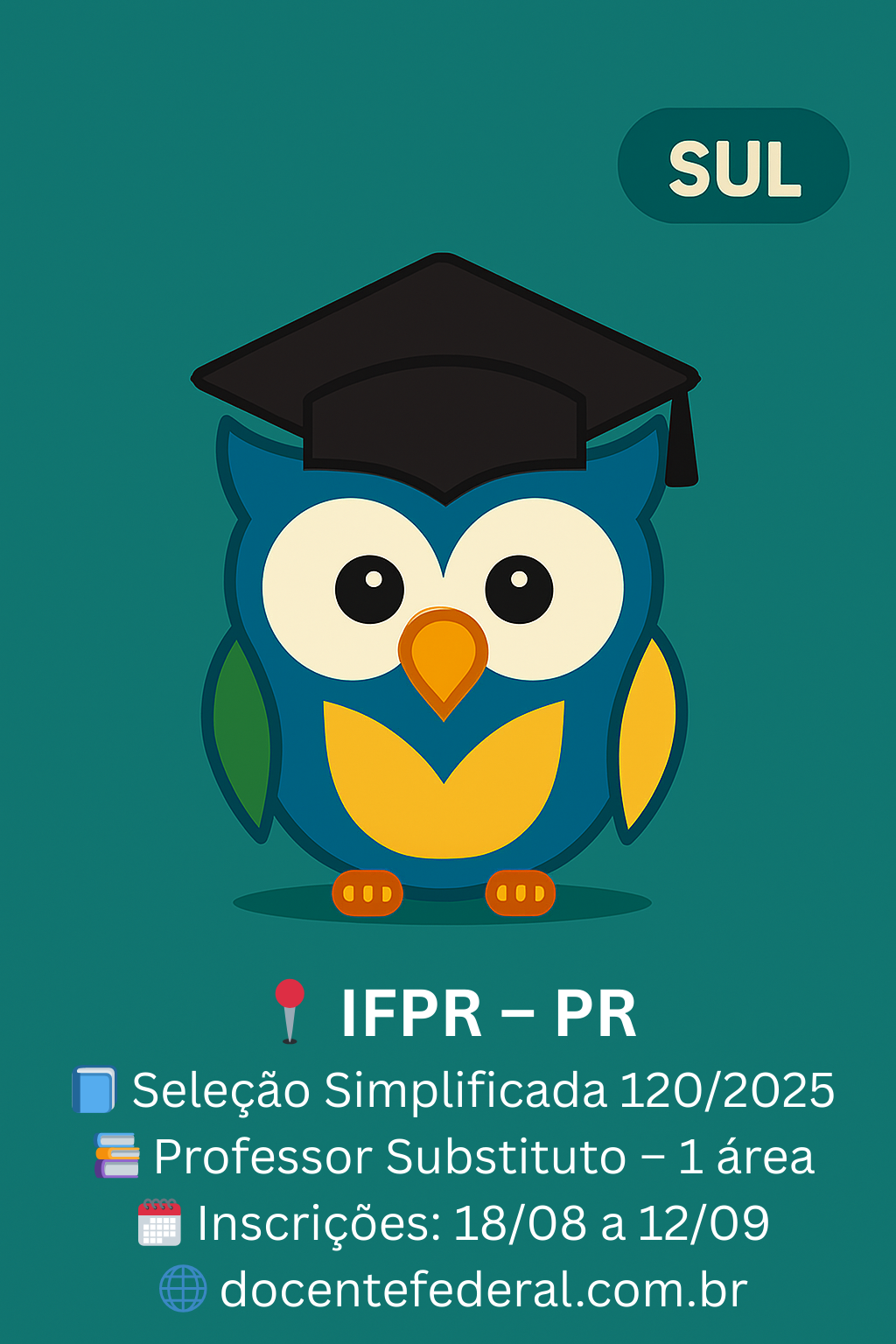 Seleção Simplificada IFPR 2025 Capanema Artes