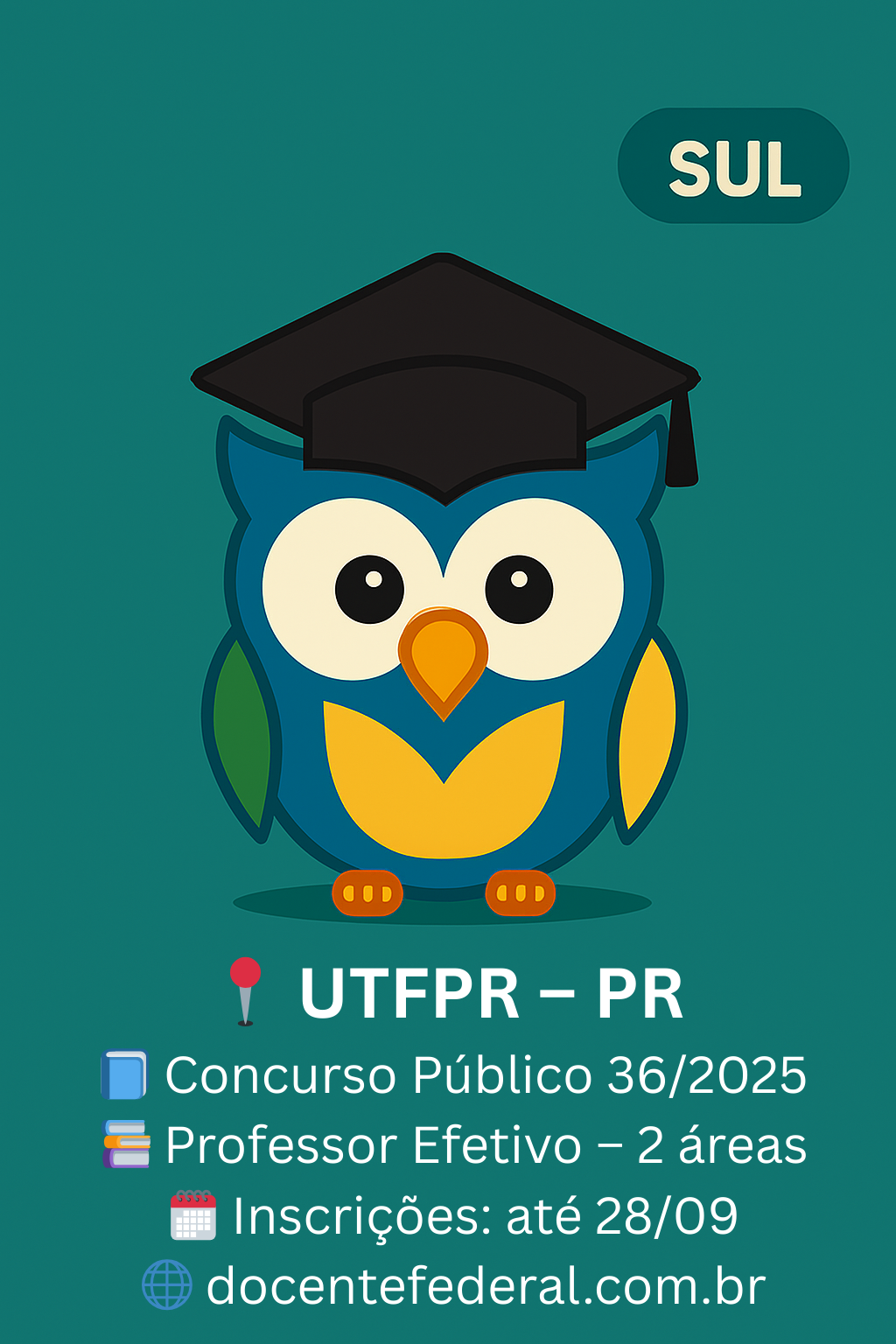 UTFPR Cornélio Procópio – Concurso Público 2025 – Professor Efetivo – Edital nº 001/2025