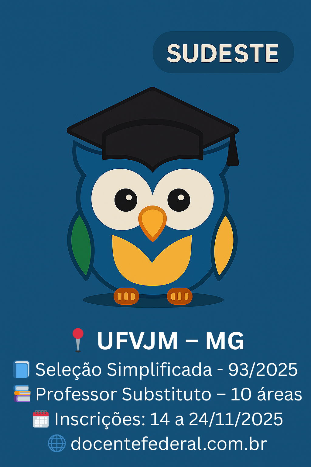 UFVJM – Processo Seletivo para Professor Substituto (Edital nº 93/2025)