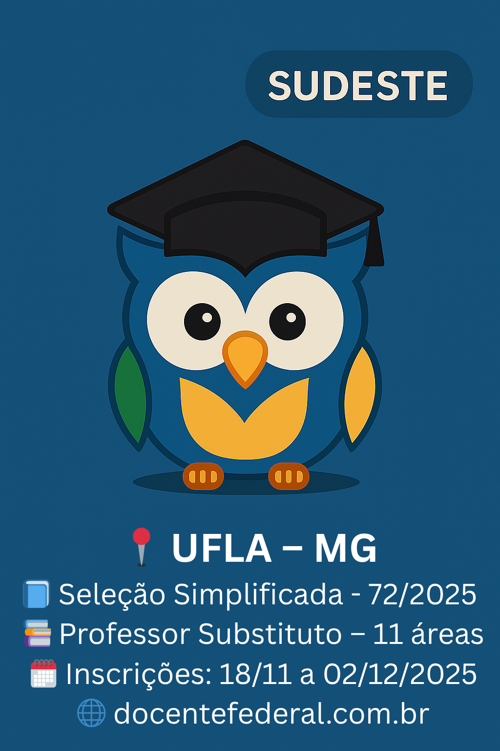 Concurso UFLA 2025 – Professor Substituto – Edital PROGEPE nº 72/2025