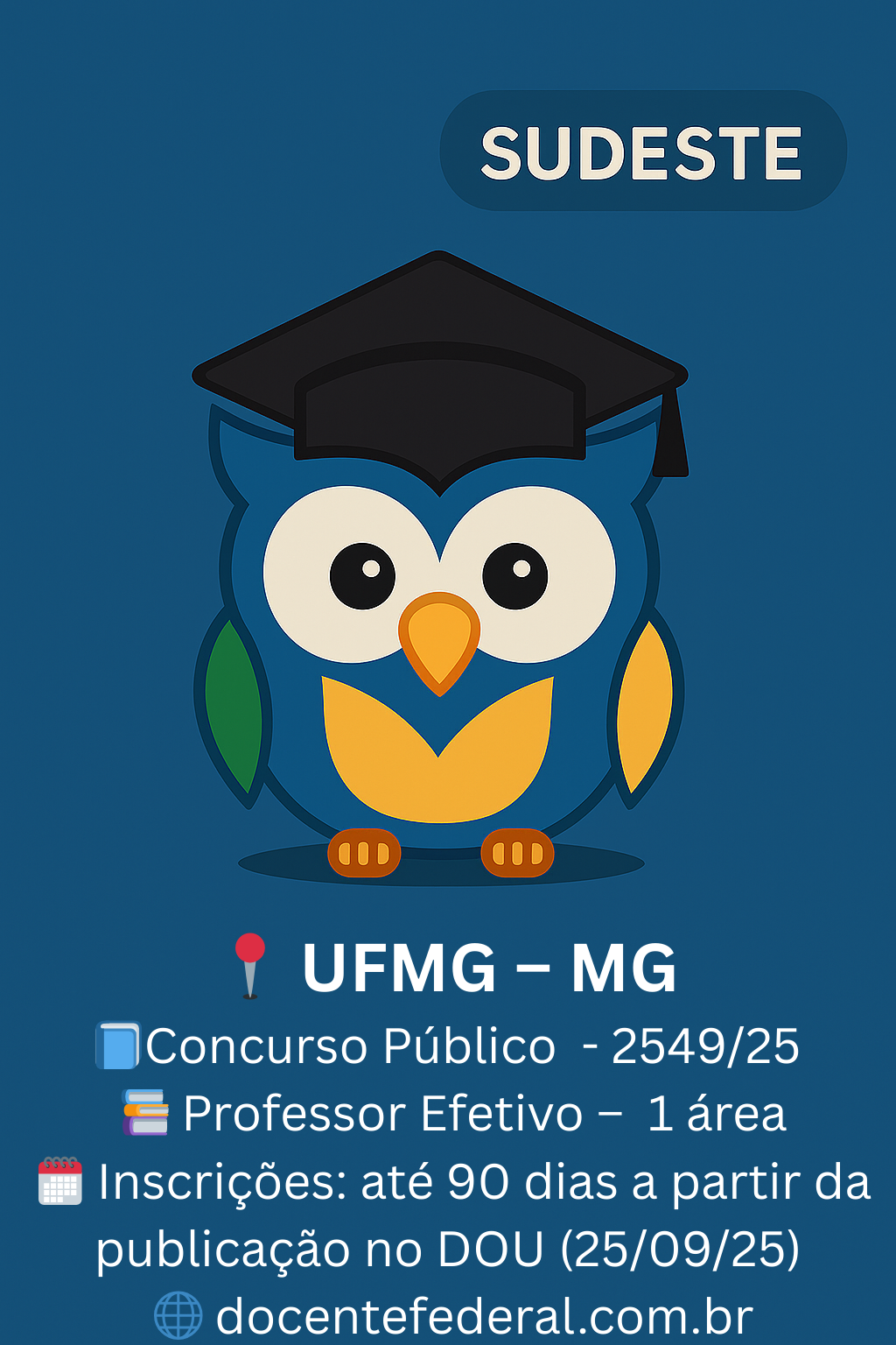 Concurso UFMG 2025 para Professor Assistente em Anatomia Humana – Edital nº 2.549