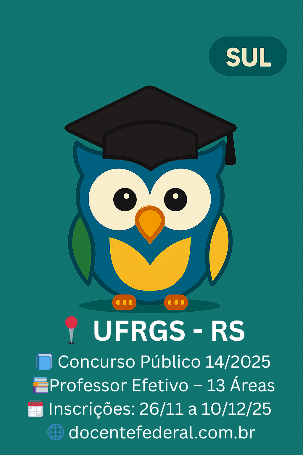UFRGS – Concurso Público Docente (Edital nº 14/2025)