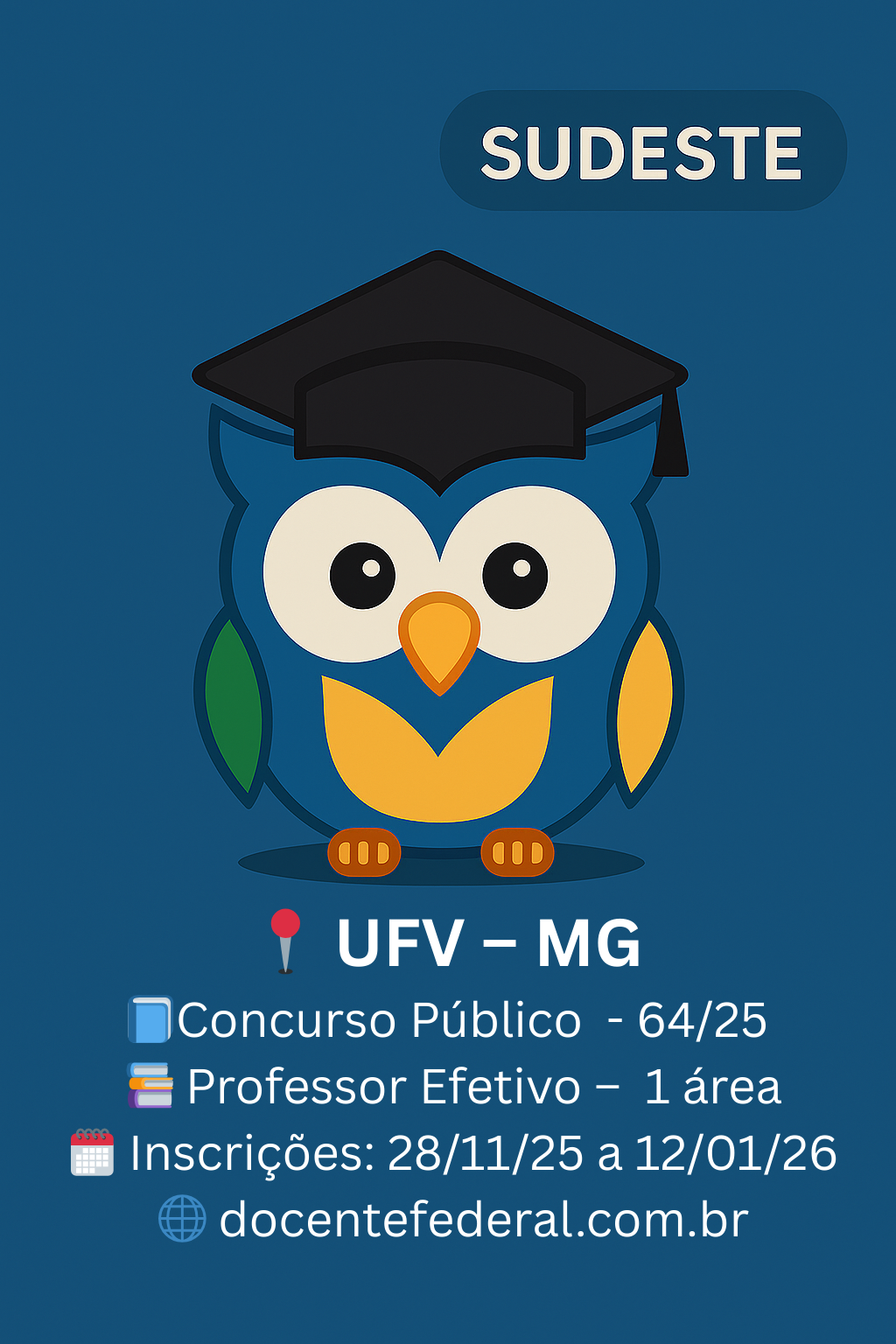 UFV Concurso 2025 para Professor Assistente A em Dança – Edital nº 64/2025