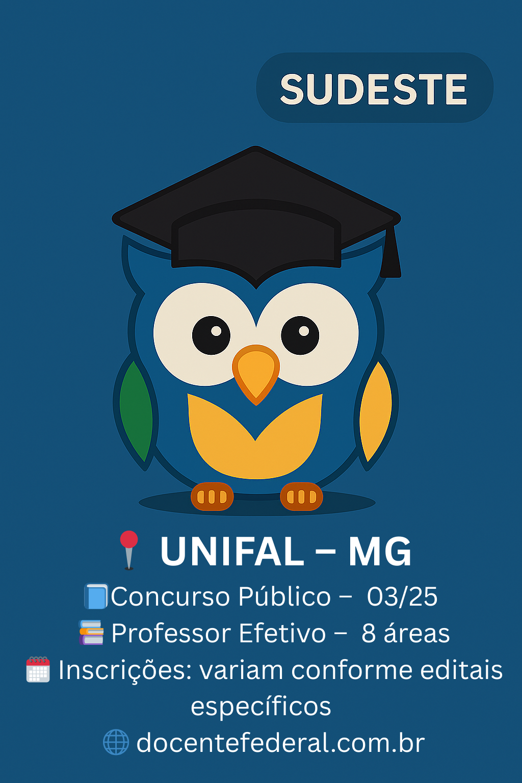 Concurso UNIFAL-MG para Professor do Magistério Superior — Edital Geral nº 003/2025