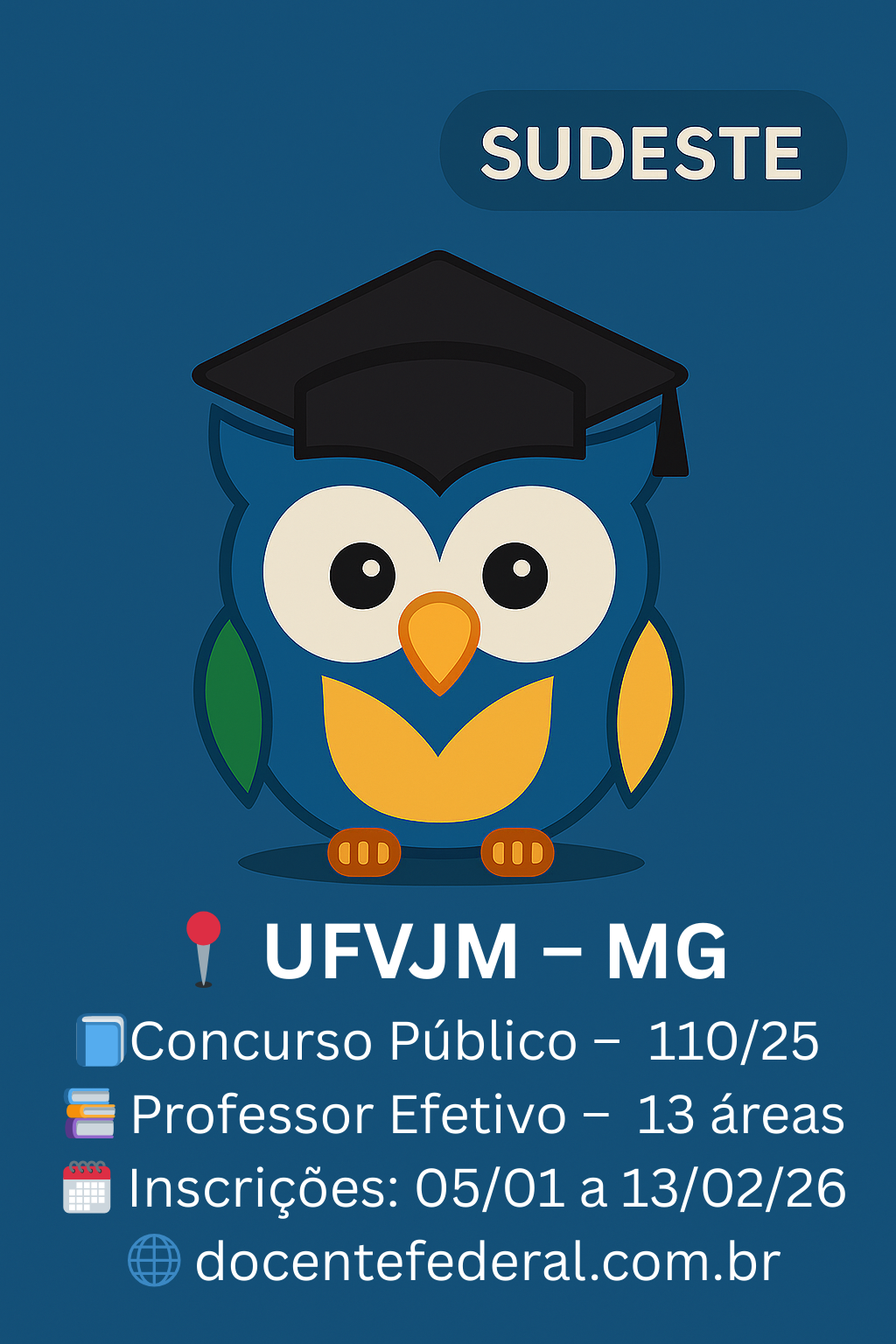 Concurso UFVJM para Professor do Magistério Superior — Edital nº 110/2025
