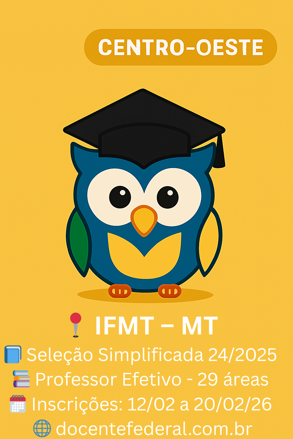 Processo seletivo IFMT 2026 para Professor Substituto com vagas em vários campi