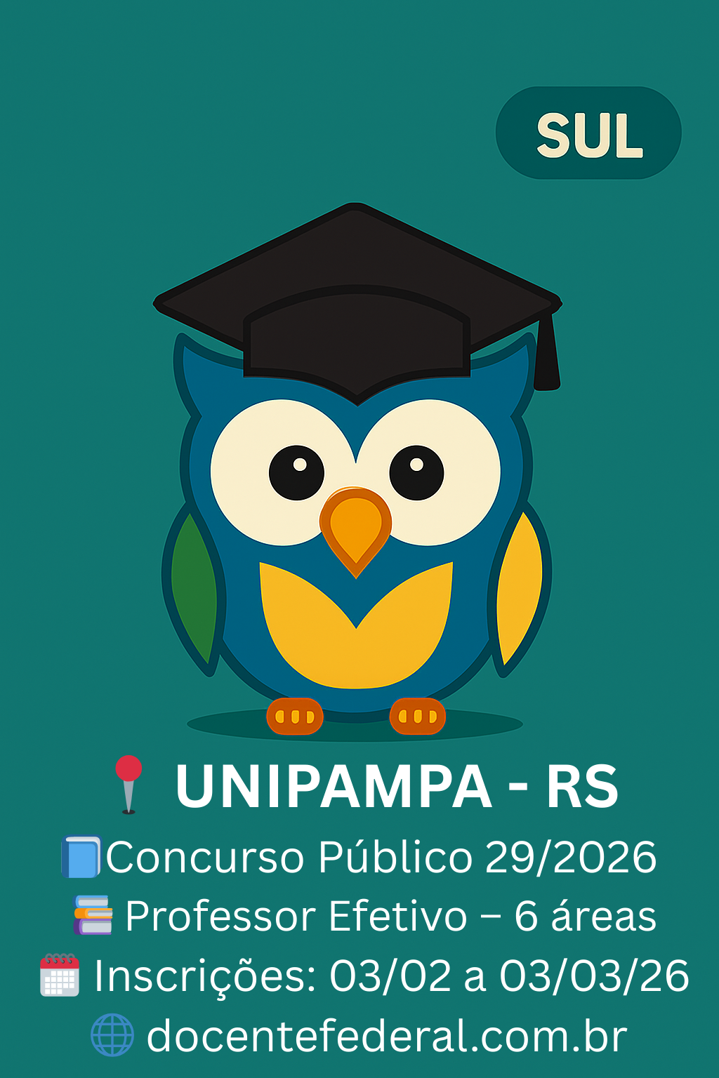 UNIPAMPA – Concurso Público Docente – Edital CP nº 29/2026