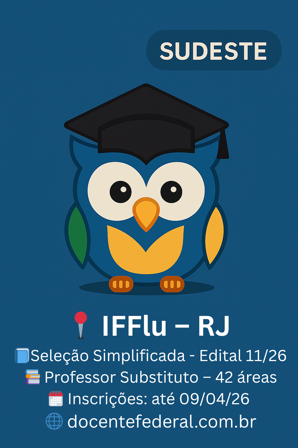 IFF abre processo seletivo simplificado para professor substituto edital 11 2026