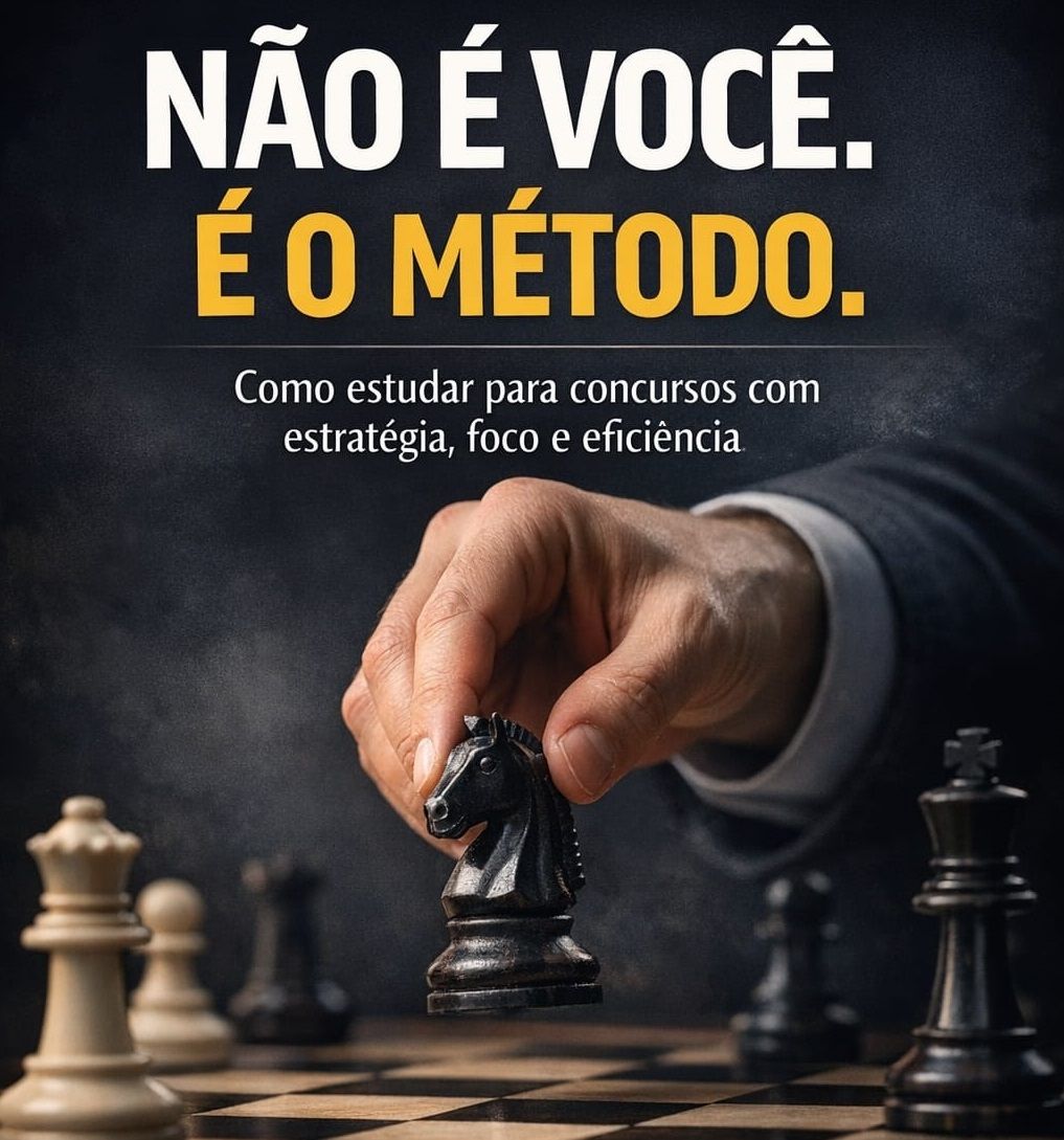 Não é você. É o método — Estratégias de estudo para concursos