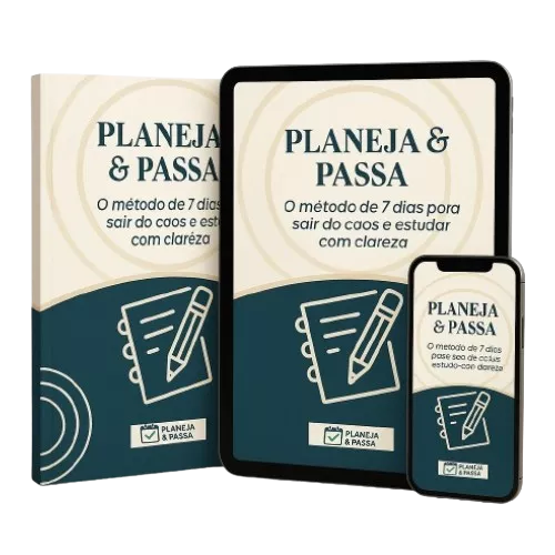 Planeja e Passa organização dos estudos e cronograma