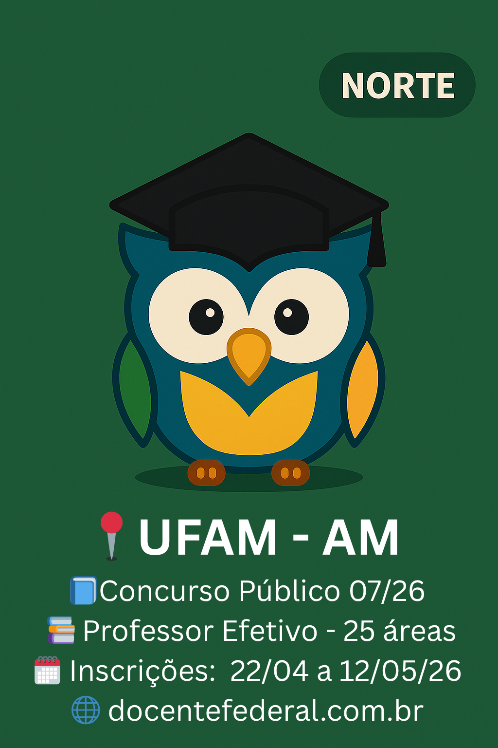 UFAM abre concurso com 31 vagas para professor do magistério superior em 2026 UFAM 2026 abre concurso para professores