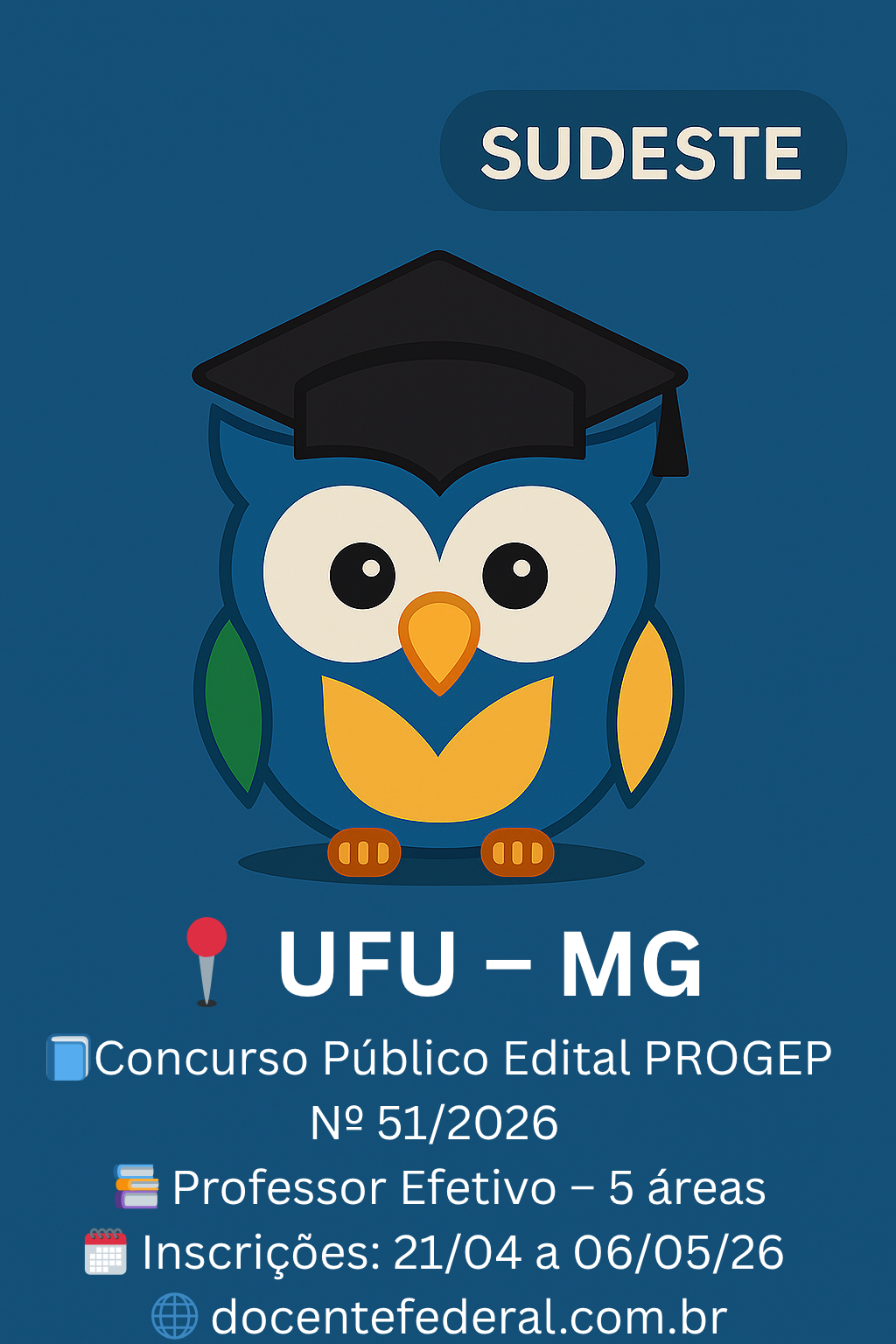 UFU abre concurso para professor do magistério superior em 2026