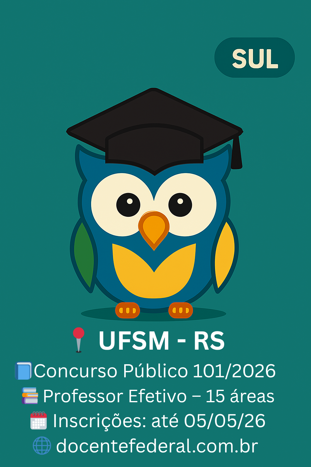 UFSM abre concurso público para professor efetivo edital 101 2026 Concurso UFSM 2026 Professor Efetivo