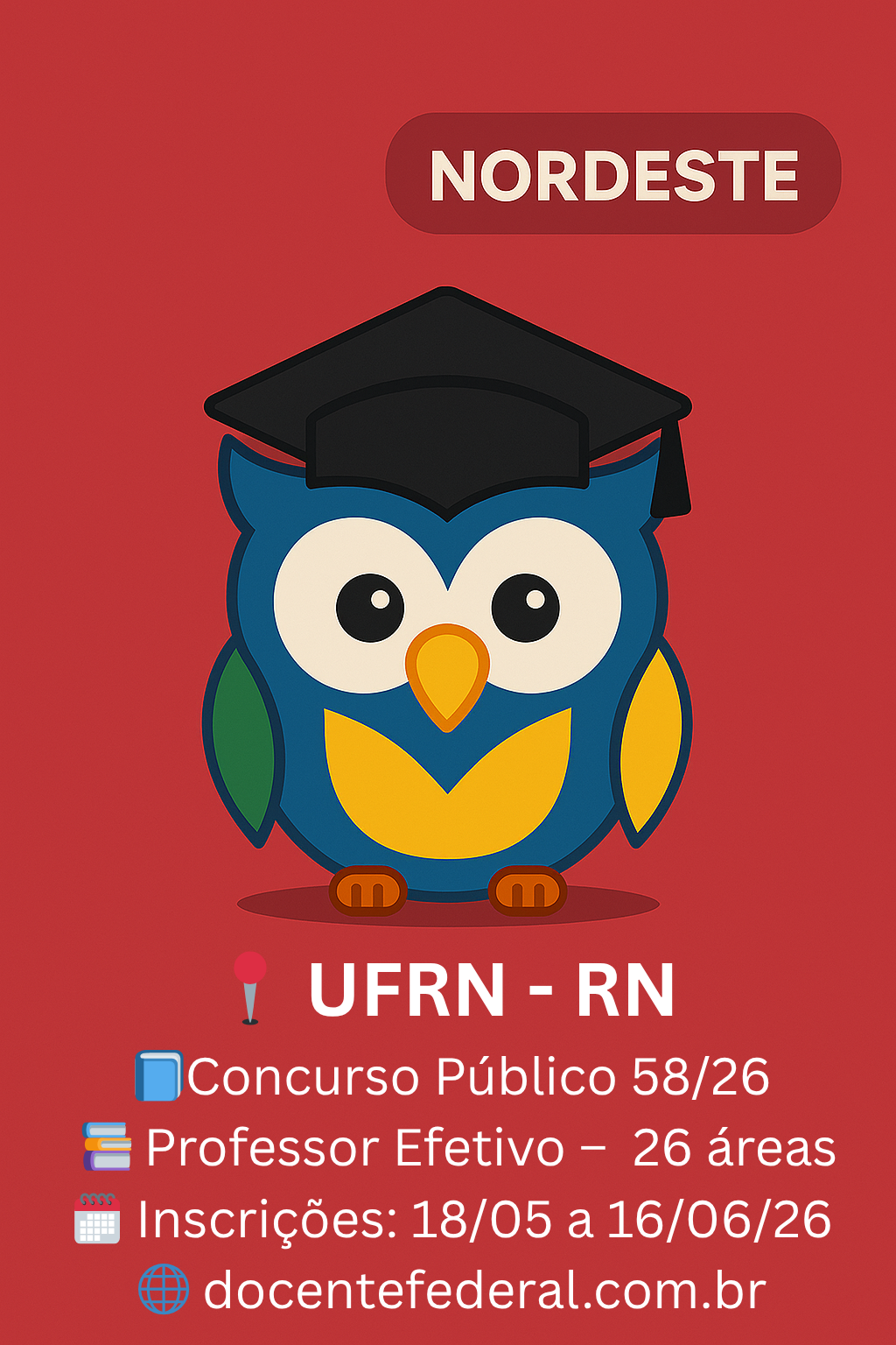 UFRN concurso docente 2026