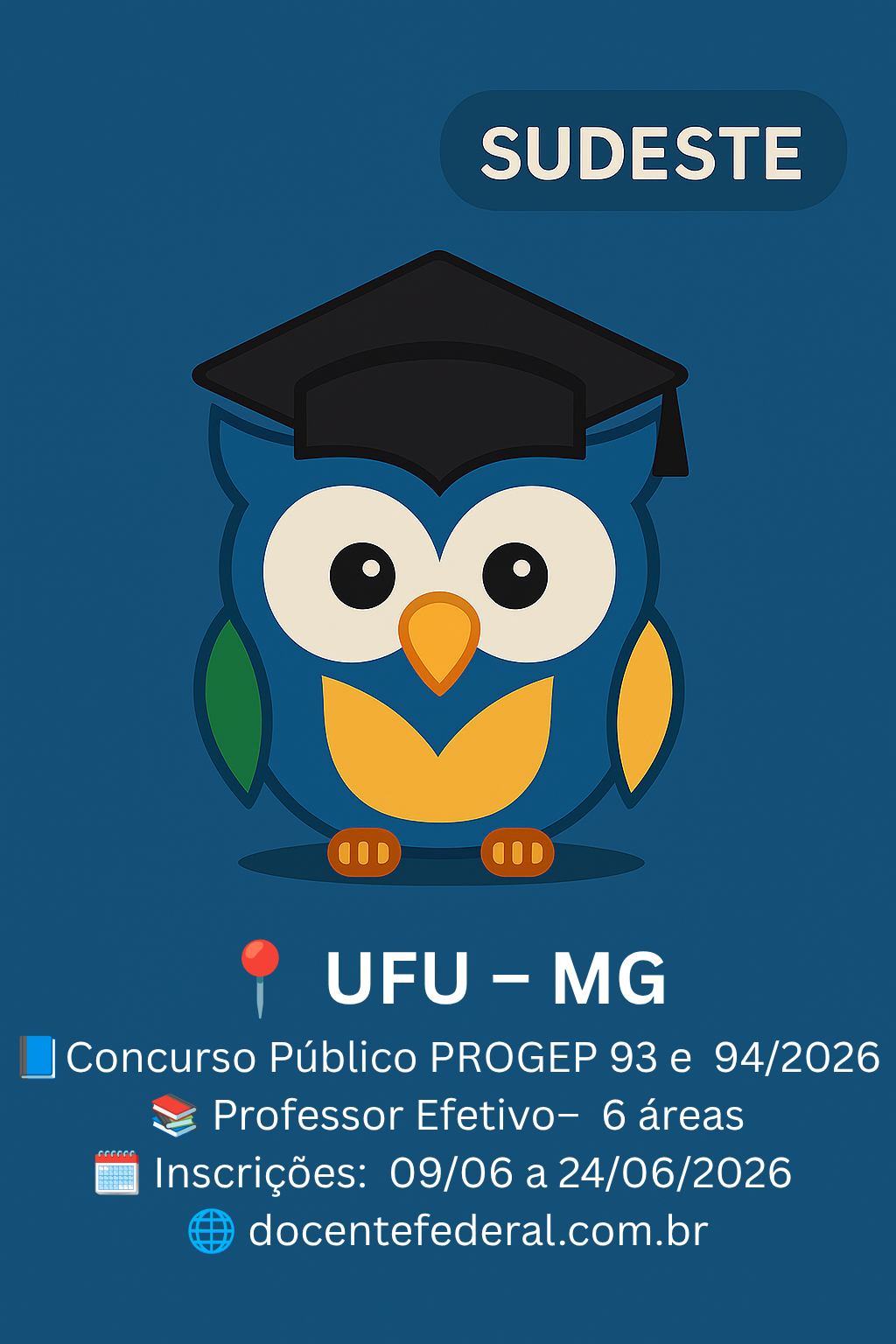 UFU publica concursos para Professor do Magistério Superior e EBTT