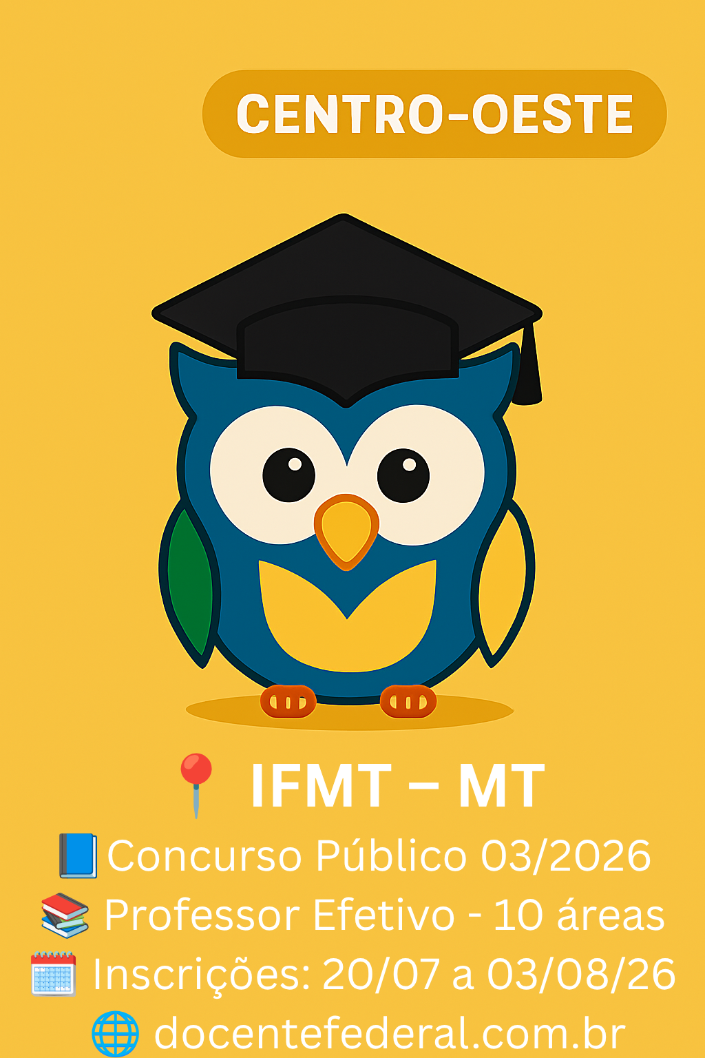 IFMT abre concurso para Professor EBTT com 21 vagas em Mato Grosso