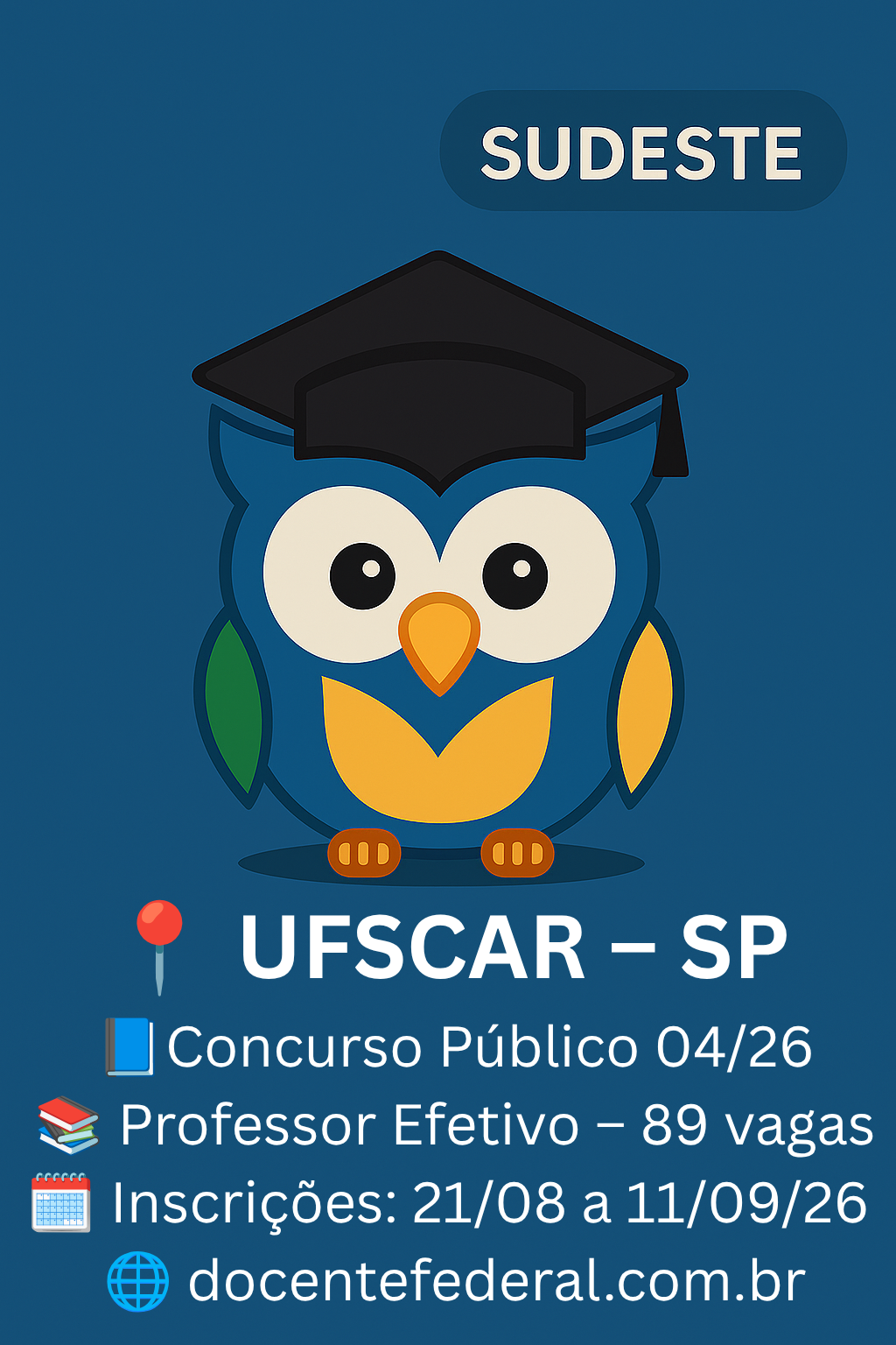 Concurso UFSCar Professor do Magistério Superior 2026
