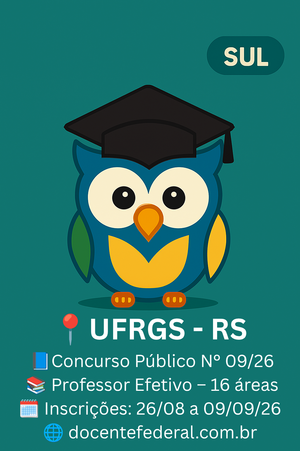 Concurso UFRGS Professor do Magistério Superior 2026