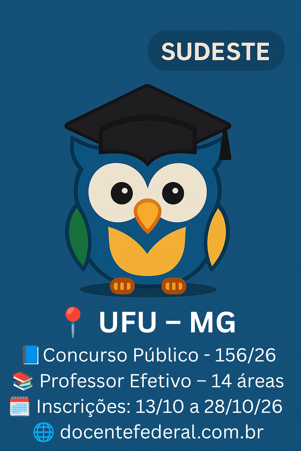 UFU abre concurso público para Professor do Magistério Superior com 15 vagas